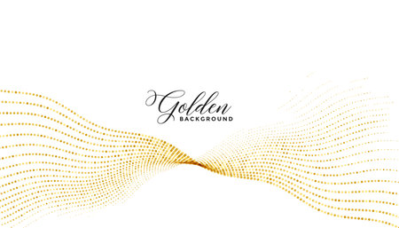 premium golden particle white background with halftone effect vectorのイラスト素材