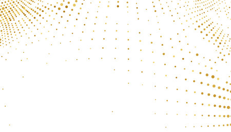 luxurious golden particle stipple abstract background in halftone style vectorのイラスト素材