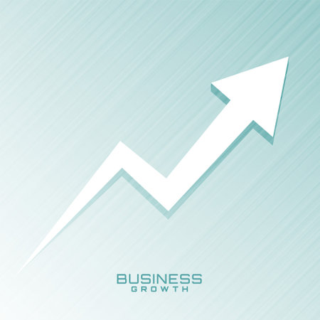 business growth rise up arrow towards target direction vectorのイラスト素材