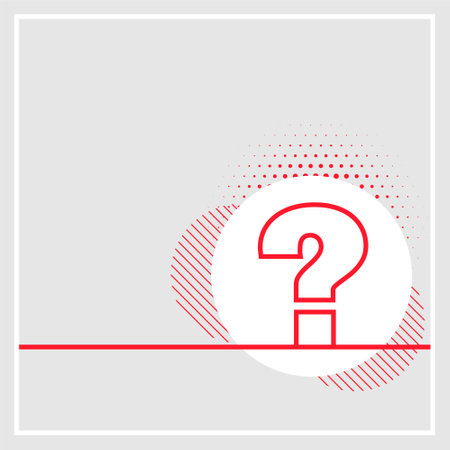 line style question mark symbol background for social support or help vectorのイラスト素材