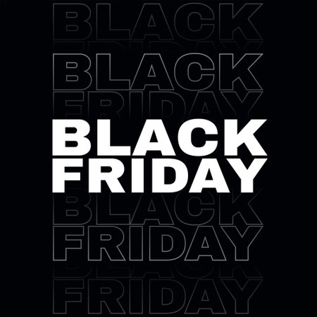 modern black friday dark background for trendy fashion sale vectorのイラスト素材