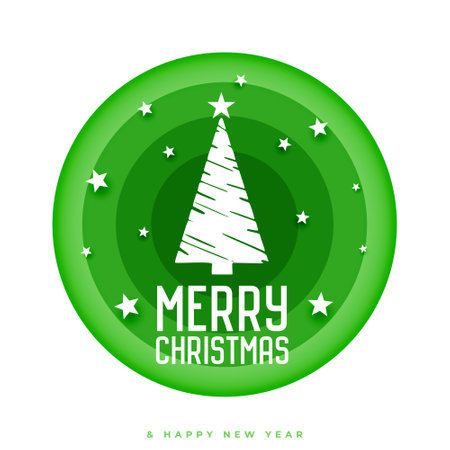decorative merry christmas winter season greeting card design vectorのイラスト素材
