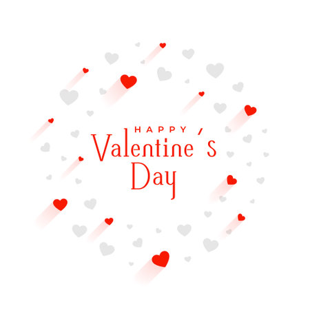 cute valentines day event background with love heart design vectorのイラスト素材