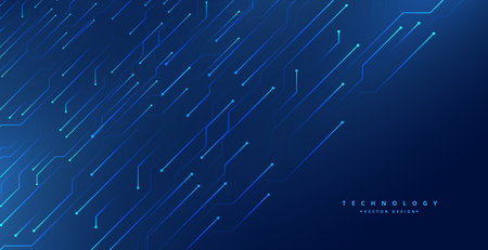 modern and abstract digital tech lines blue backdrop for internet connection vector