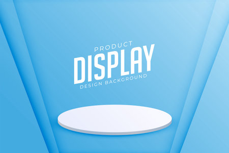 modern 3d pedestal stand background for object advertising vectorのイラスト素材