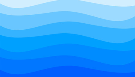 elegant and dynamic blue wave fluid background for backdrop vectorのイラスト素材