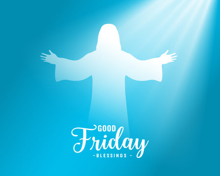 good friday religious event background with light effect vectorのイラスト素材