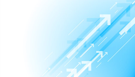 business upward rising arrow concept backdrop design vectorのイラスト素材