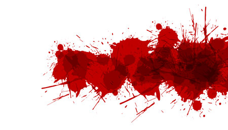 watercolor style red paint ink splatter backdrop vectorのイラスト素材
