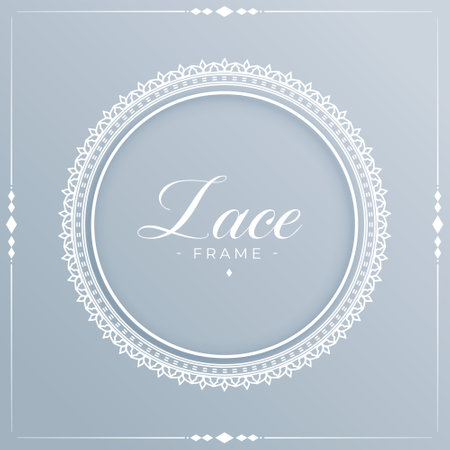 ornamental lacy frame background for classical border and pattern design vectorのイラスト素材