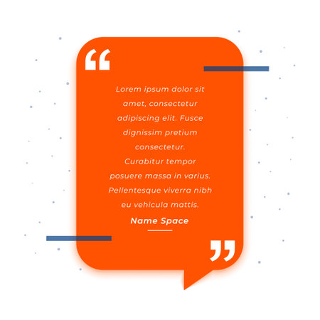 nice quote frame template for speech or content vectorのイラスト素材