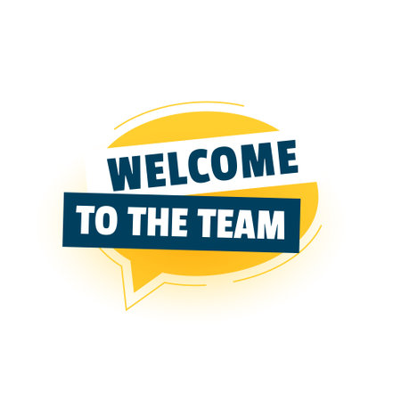 impress your new team members with creative welcome banner vectorのイラスト素材