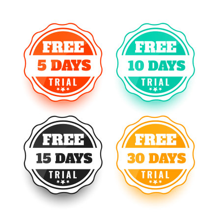 stylish free trial stamp background sign in for full access vectorのイラスト素材