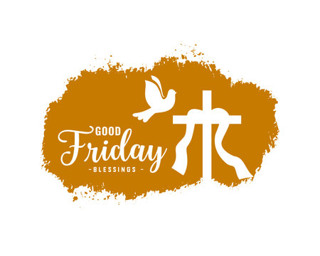 holy christ good friday cultural background with grungy effect vectorのイラスト素材