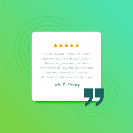 motivational testimonial quote background with aphorism mark vectorのイラスト素材