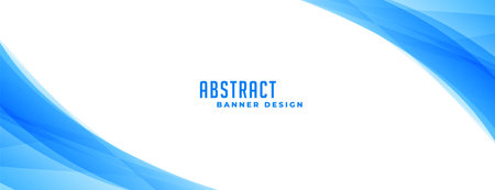 abstract dynamic shapes blue banner for business presentation vectorのイラスト素材