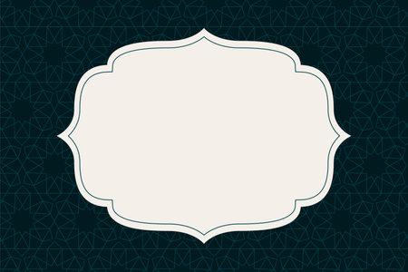 decorative islamic religious backdrop with text space vectorのイラスト素材