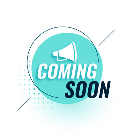 modern coming soon web teaser template for advertisement vectorのイラスト素材