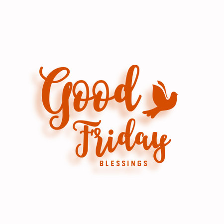 beautiful good friday cultural background with peace bird vectorのイラスト素材