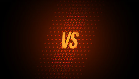 eye catching versus vs banner for duel battle match vectorのイラスト素材