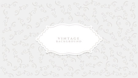 elegant retro floral ornate backdrop for invitation card design vectorのイラスト素材