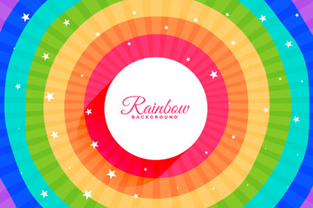 beautiful colorful rainbow vibrant background design vectorのイラスト素材