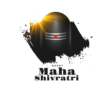 hindu religious maha shivratri celebration background design vectorのイラスト素材