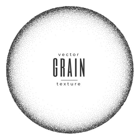 abstract round frame stipple dotted pattern background vectorのイラスト素材