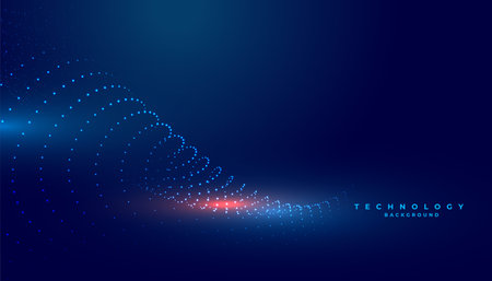 futuristic digital dotted mesh tech wallpaper design vectorのイラスト素材