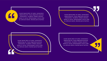 eye catching inverted comma frame icon in collection vectorのイラスト素材