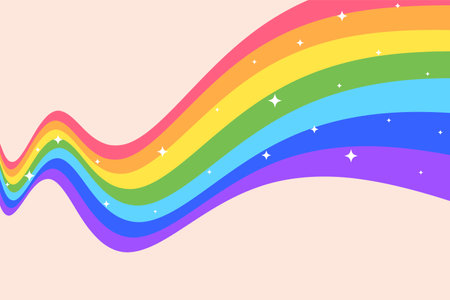 decorative colorful rainbow spectrum background design vectorのイラスト素材