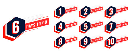 limited time and days left promo countdown for special sale vectorのイラスト素材
