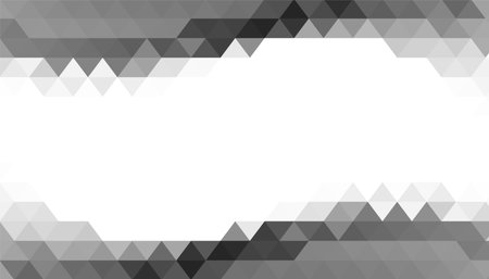 abstract grey triangle shape banner with text space vectorのイラスト素材