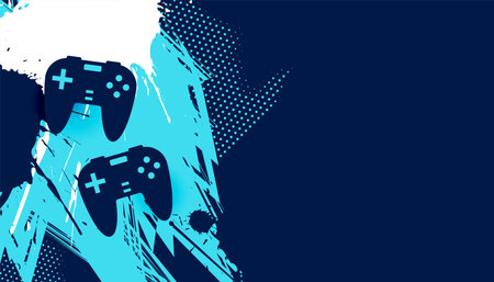 abstract video game controller background with text space vector