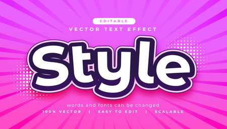 modern style editable lettering text effect vectorのイラスト素材