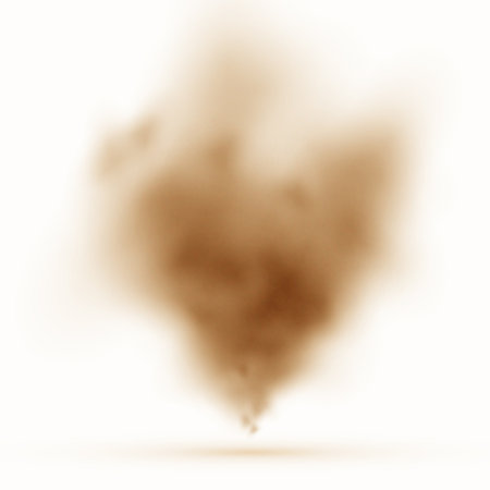 abstract dusty tornado sandstorm texture background with smoke effect vectorのイラスト素材