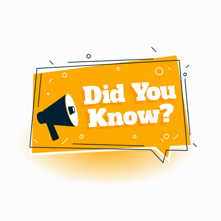 creative did you know background with megaphone design vectorのイラスト素材