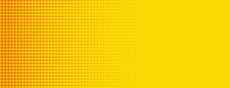 halftone style pop art retro yellow wallpaper design vectorのイラスト素材