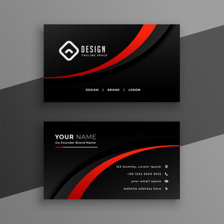 modern business visiting card template a ready to print design vectorのイラスト素材