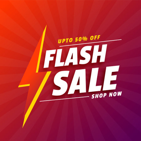 eye catching flash crazy sale offer poster shop now to get discount vectorのイラスト素材