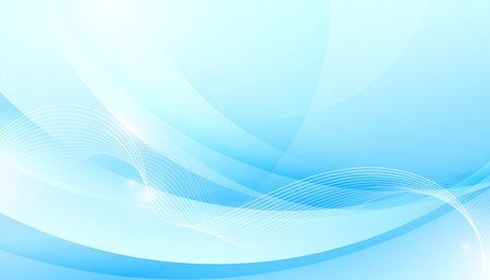 abstract dynamic flowing curvy lines business background vectorのイラスト素材