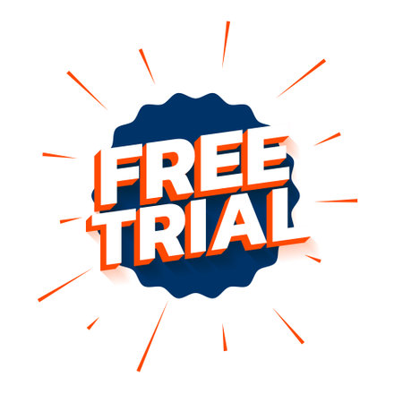 3d style free trial access background try and buy vectorのイラスト素材