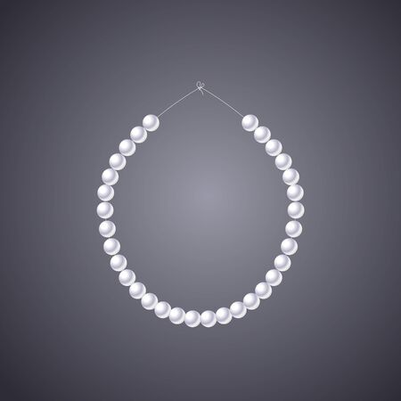 Pearls Necklace clipartのイラスト素材