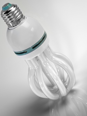 fluorescent bulbs  lot of light  to save energy and moneyの写真素材