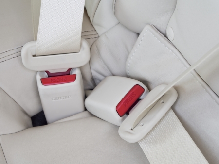 fasten seat belts in the car for your safetyの写真素材