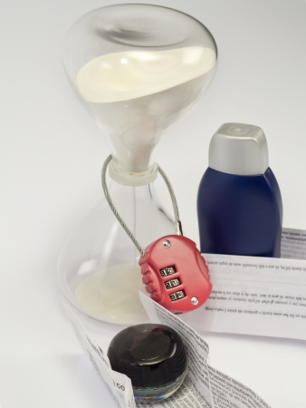 the utopia desire of stopping time and age with cosmetic productsの写真素材