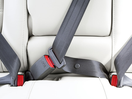 fasten seat belts in the car for your safetyの写真素材