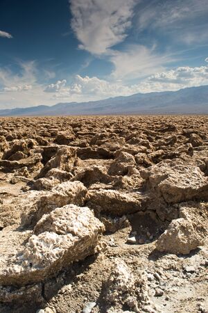 death valley national park,california,USA-august 3,2012  View of the devils golf course の写真素材