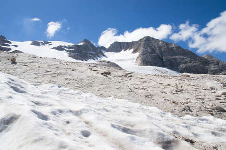 panorama with snow of italianの写真素材