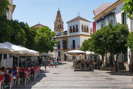 Cordoba, Spain-August 11, 2017: strolling in Cordoba during a sunny day.の写真素材
